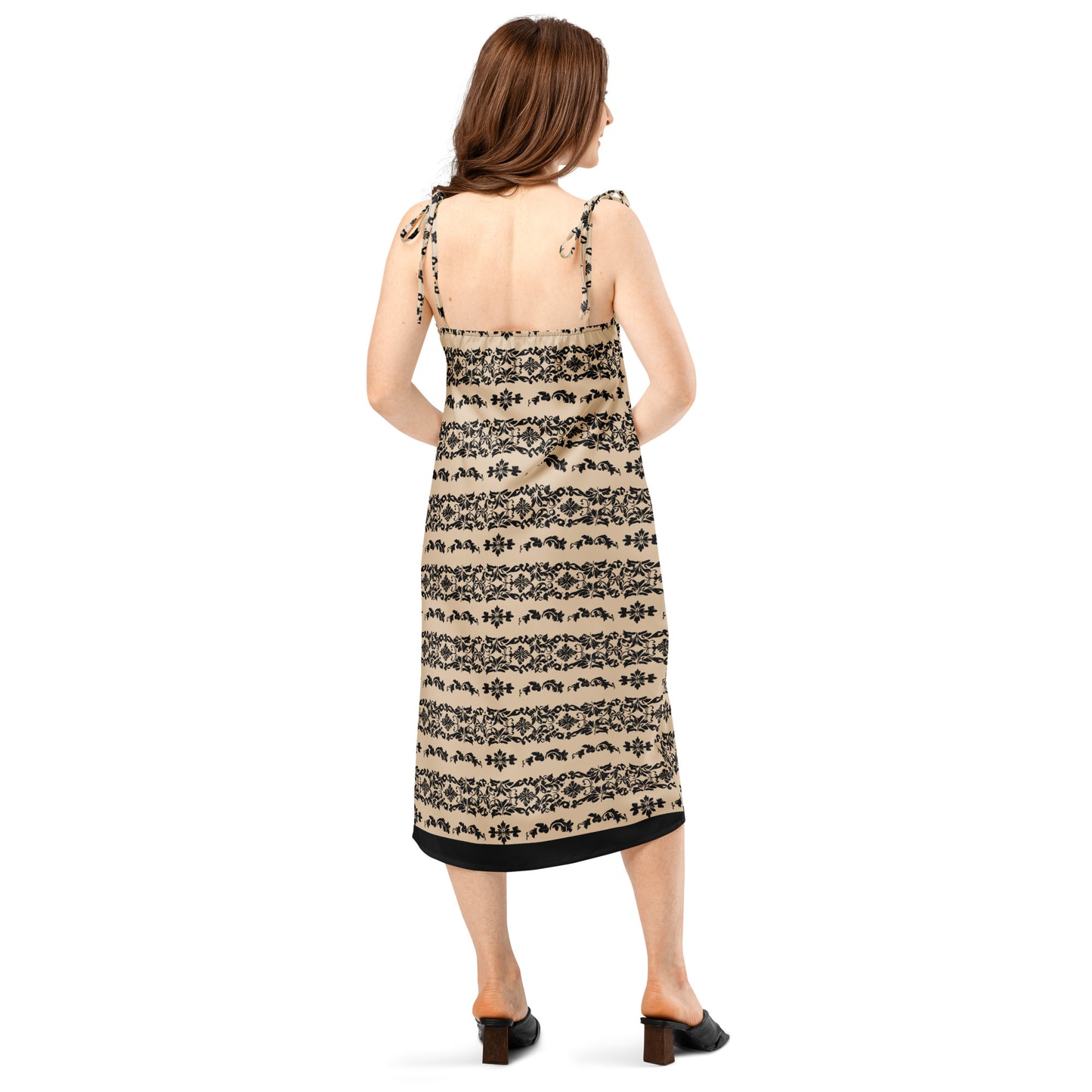 Vestido midi con tirantes ajustables