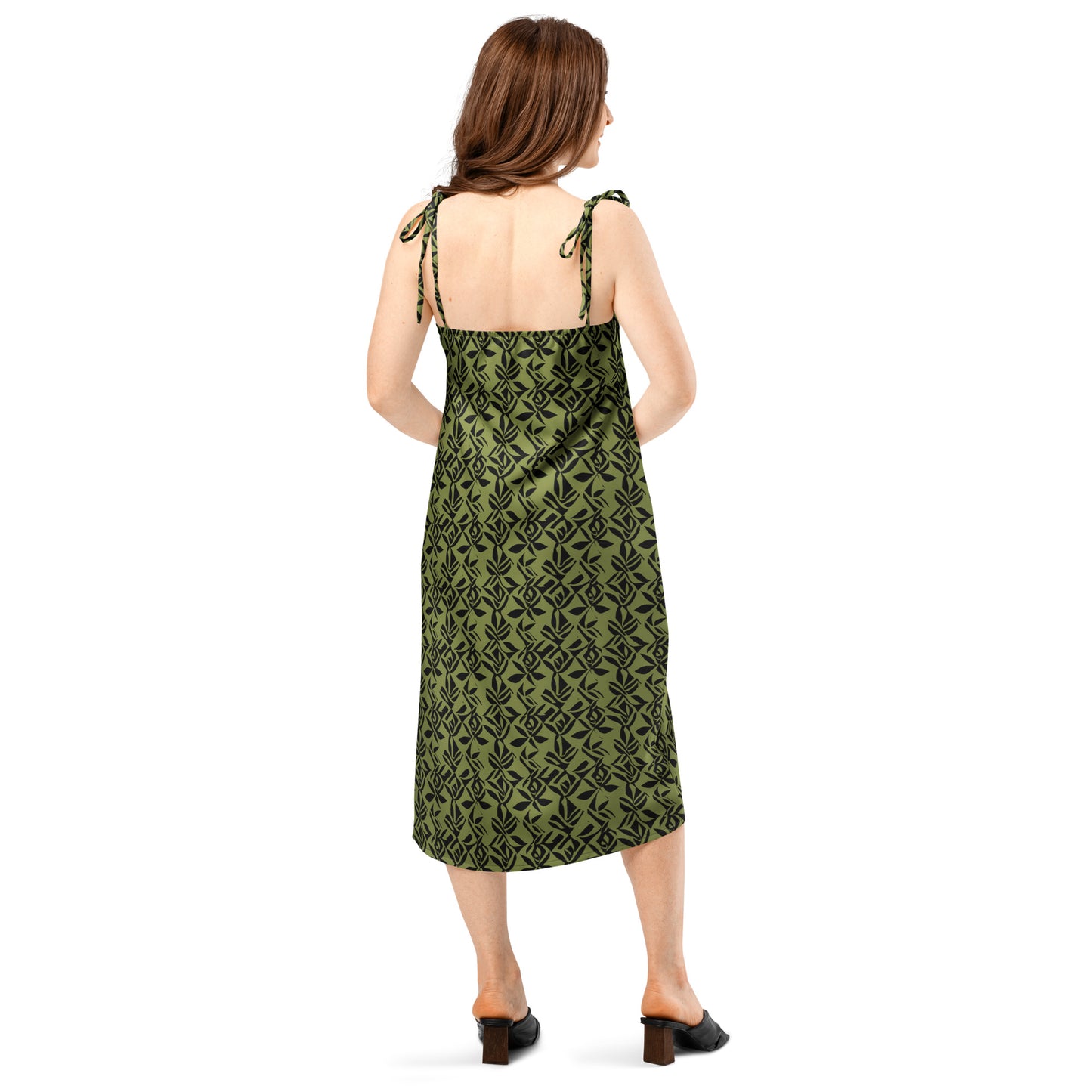 Vestido midi con tirantes ajustables