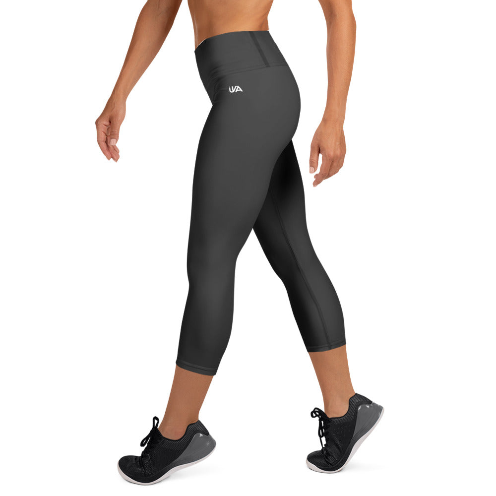 Leggings capri de yoga gris