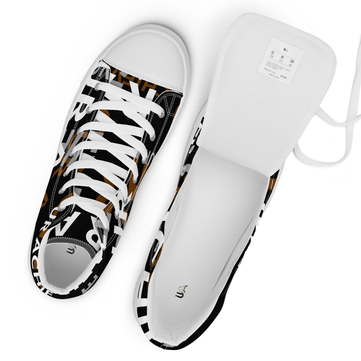 Zapatillas de lona de caña alta para hombre