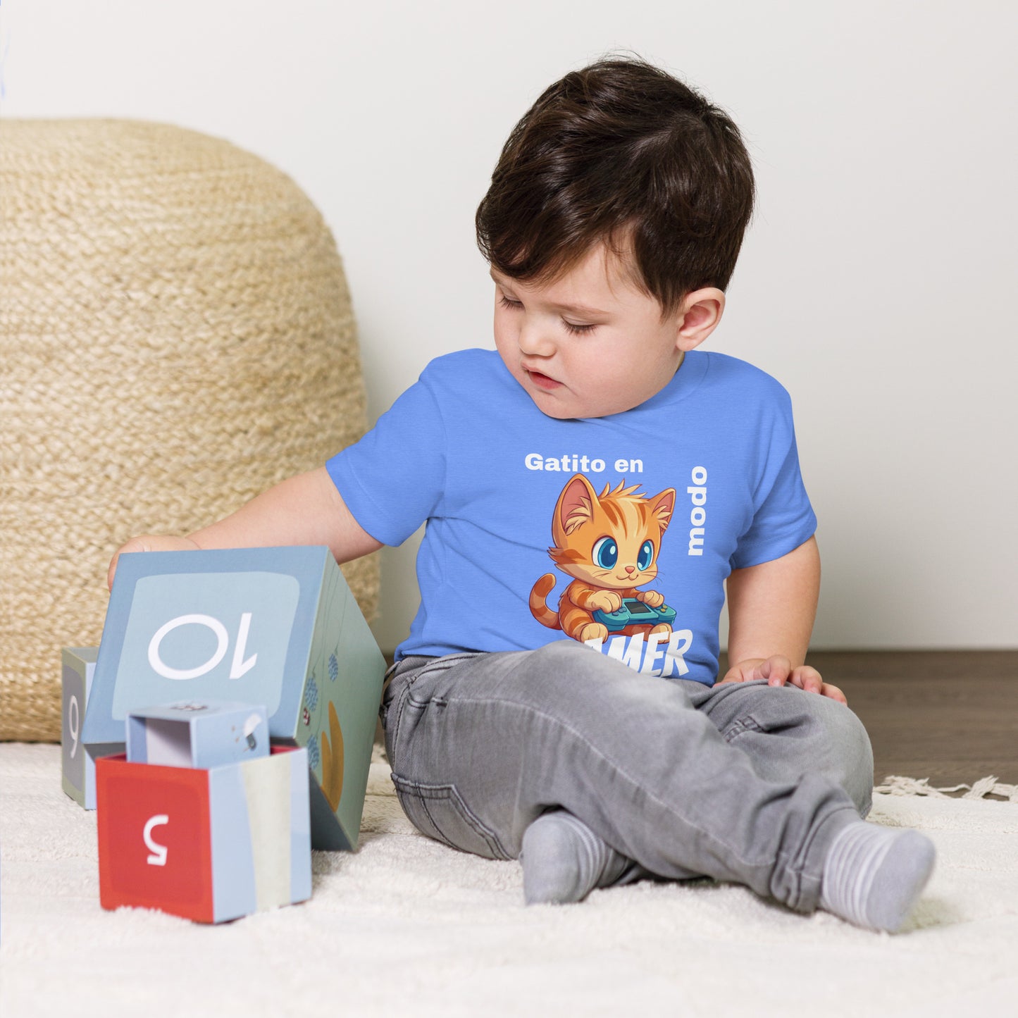 Camiseta Gamer de manga corta para niños pequeños