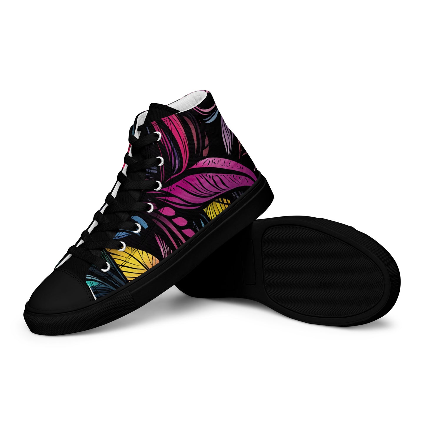 Zapatillas de lona de caña alta para mujer