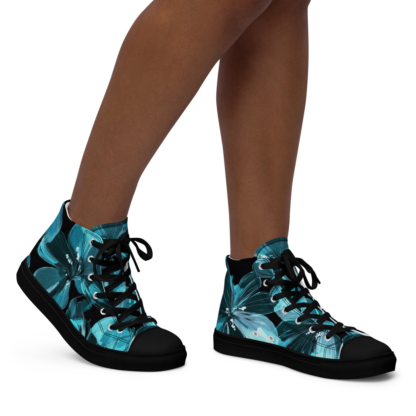 Zapatillas de lona de caña alta para mujer