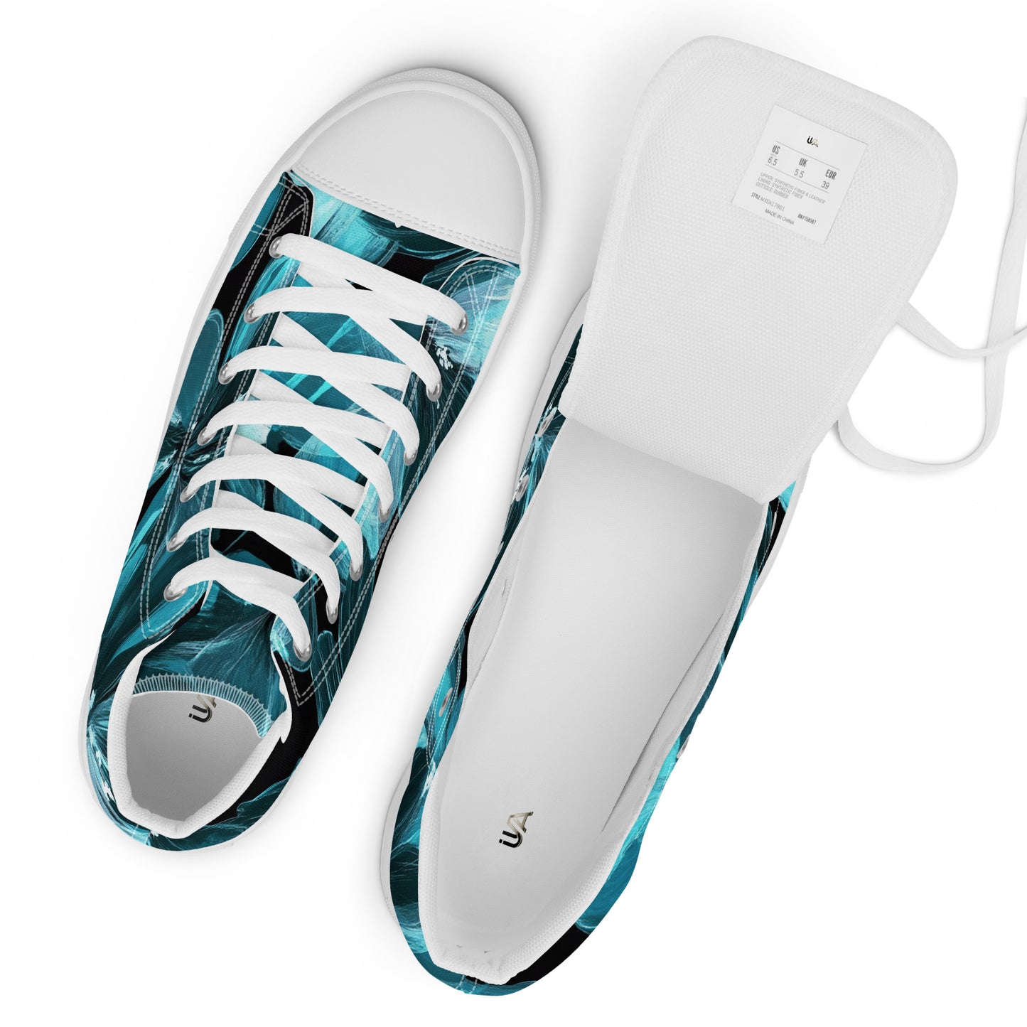 Zapatillas de lona de caña alta para mujer