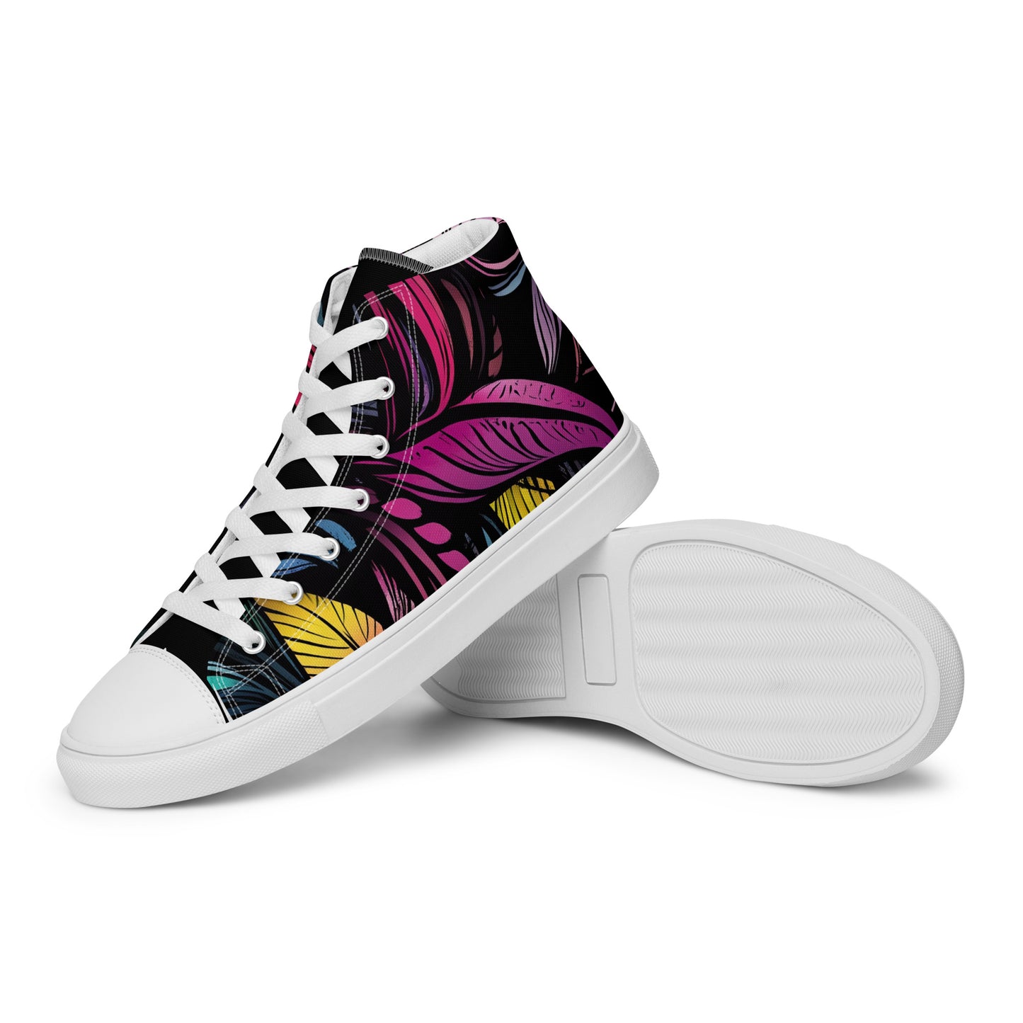 Zapatillas de lona de caña alta para mujer