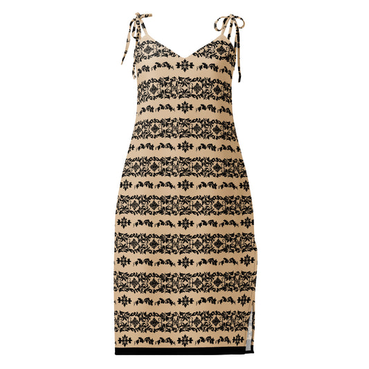 Vestido midi con tirantes ajustables