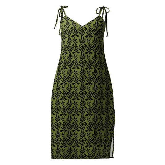 Vestido midi con tirantes ajustables