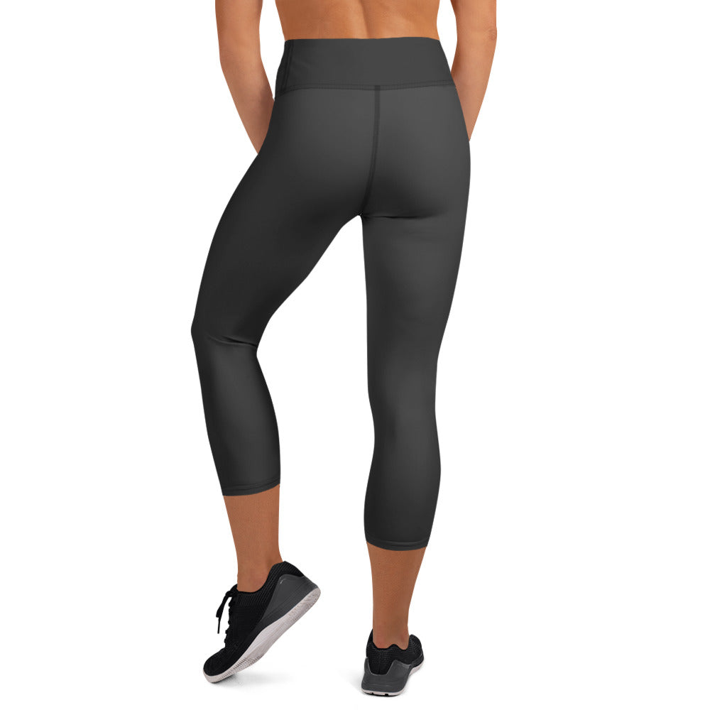 Leggings capri de yoga gris