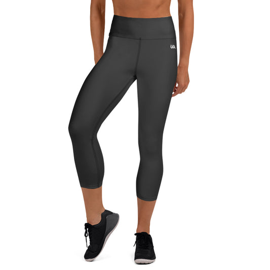 Leggings capri de yoga gris