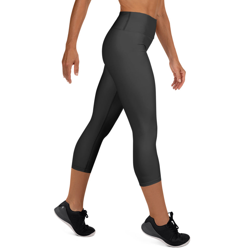 Leggings capri de yoga gris