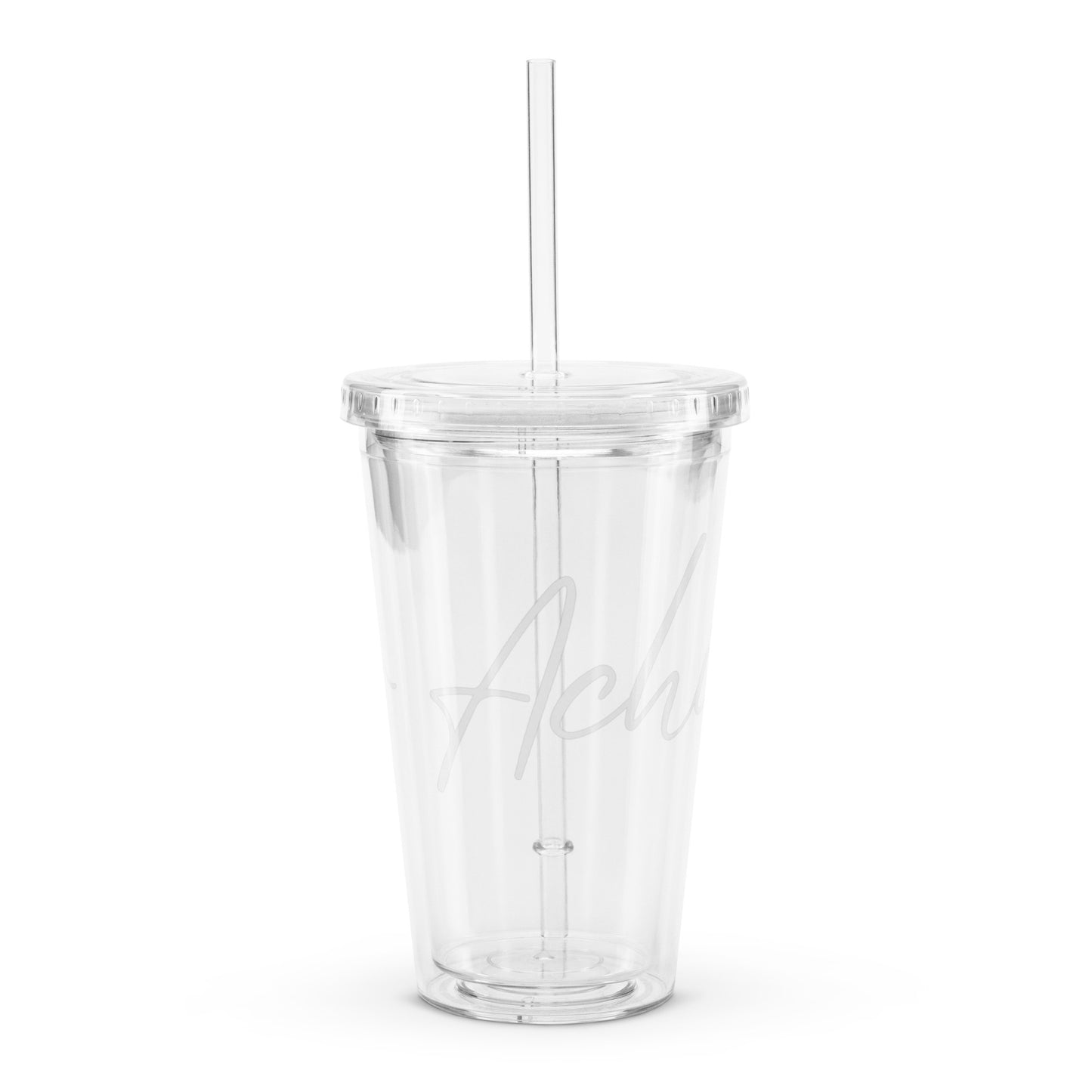 Vaso de plástico transparente