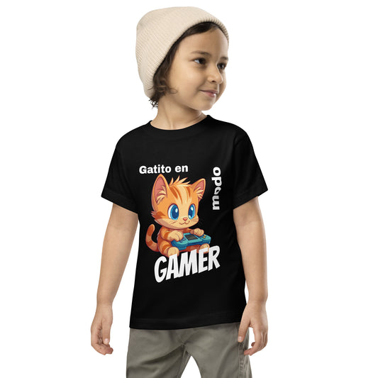 Camiseta  Gamer de manga corta para niños pequeños