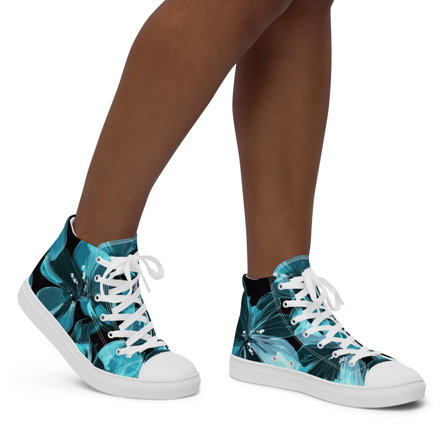 Zapatillas de lona de caña alta para mujer